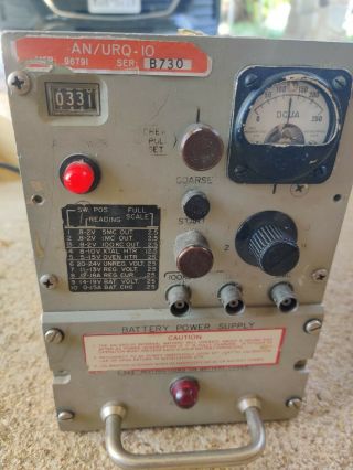 Vintage An/urq - 10 Precision Navy Frequency Standard