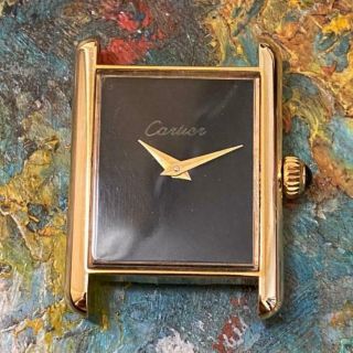 Cartier Must 18kt Gold Plated Vintage Mid Size Watch 100