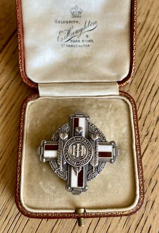 Vintage Sterling Silver School Of Nursing Badge,  Collectible Medical Brooch