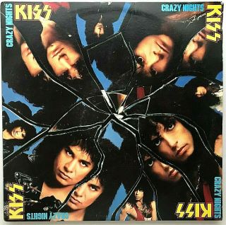Kiss " Crazy Nights " Lp 1987 Mercury First Press [hauppauge Pressing]