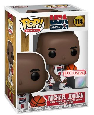 Funko Pop Nba: Legends - Michael Jordan - 1992 Olympic Team Usa White Exclusive