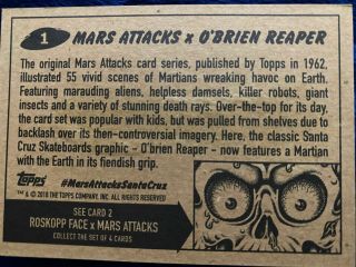 Santa Cruz X Mars Attacks Card 1 2