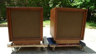 Pair Vintage Mid - Century B - 302a Century Bozak Speakers