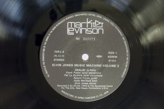 ELVIN JONES MUSIC MACHINE 2 MARK LEVINSON 70PJ - 2 Japan AUDIOPHILE 45RPM VINYL LP 3