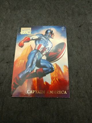 1996 Marvel Masterpieces 7 Captain America By Boris Vallejo (nm/m) Rare & Oop