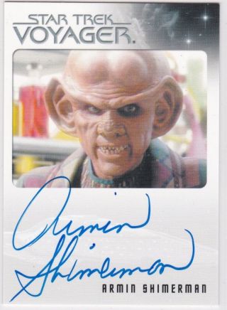 Star Trek Voyager Heroes & Villains Armin Shimerman As Quark Autograph El