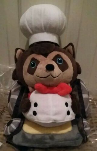 Over Cooked Raccoon Rectangle Overcooked Chef Raccoon In Wheelchair Video Game Anime Plush Doll ...
