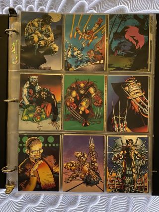 1992 Marvel X - Men Wolverine From Then Till Now Ii Complete Base Card Set 1 - 90