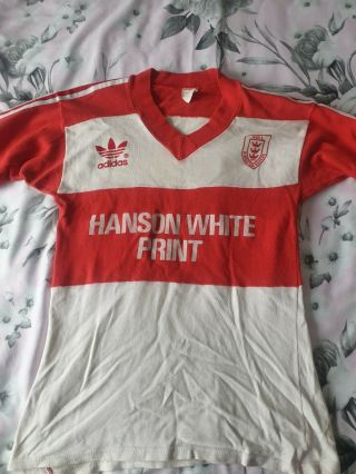 Vintage Adidas Hull Kingston Rovers Jersey 1986 Size Small