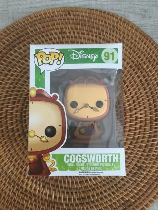 Funko Pop Cogsworth 91 Vaulted Never Taken Out Beauty In The Beast