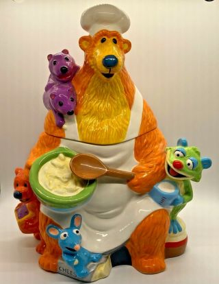 Bear In The Big Blue House Cookie Jar 12 " With Tutter Pip Pop Treelo Ojo Htf