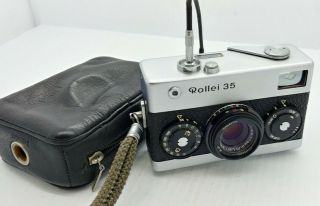 Vintage Rollei 35 Silver Film Camera w/ Tessar 40mm F/3.  5 Lens Made in Germany 3