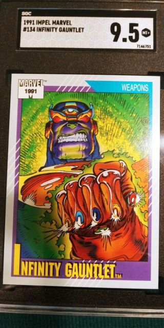 1991 Impel Marvel Universe 134 Infinity Gauntlet Sgc 9.  5