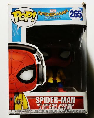 Funko Pop 265 Spider - Man Homecoming Headphones Vinyl 2017 Rare Htf
