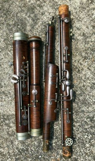 Antique Bassoon - Kohlert ? - Vintage Tiger Maple - Early 1920 