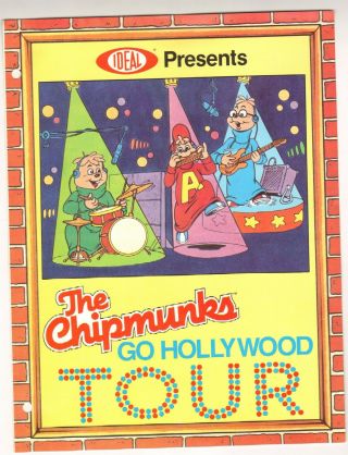 Ideal Presents The Chipmunks Go Hollywood Tour 1983