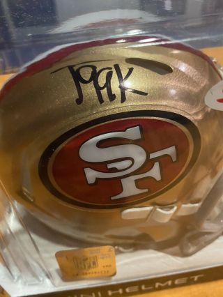 Javon Kinlaw Signed Autographed San Francisco 49ers Speed Mini Helmet Beckett