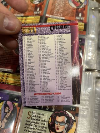 WILDSTORM SET 1 (1994) Complete ALL - CHROMIUM Trading Card Set (100) GRIFTER 3