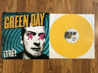 Green Day - ¡tré Vinyl Lp Yellow Color Pressing Hot Topic