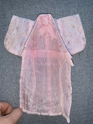 Vintage Barbie Japanese Francie Exclusive Pink Silk And Lace Kimono 2