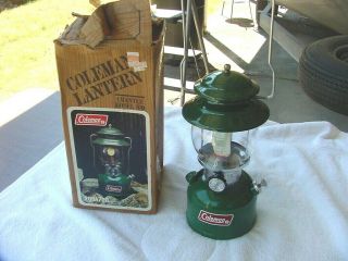 Vintage Coleman 200a 700 Lantern Green Single Mantle 8 - 82 Near