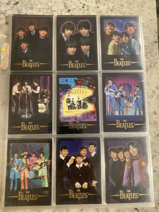 1996 The Beatles Sports Time Complete Card Set 100 Cards Promo Card Pages