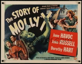 Story Of Molly X 1949 Vintage Movie Poster Ultra Rare 22 " X 28 "
