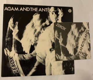 Adam And The Ants - Zerox,  Promo Sticker Uk 1979 Punk Wave Kbd