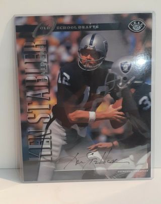Ken Stabler Signed Autograph 8x10 Limited Edition Photo Oakland Raiders