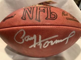 Paul Hornung Green Bay Packer Nfl Football Autographed With