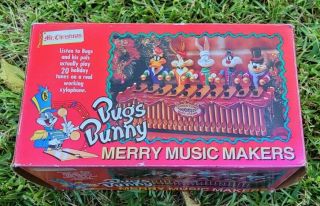 Vintage Looney Tunes Bugs Bunny Merry Music Makers Christmas Decor Mr Christmas