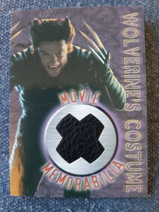 Wolverine Costume Movie Memorabilia Topps Trading Card Marvel X - Men Exc