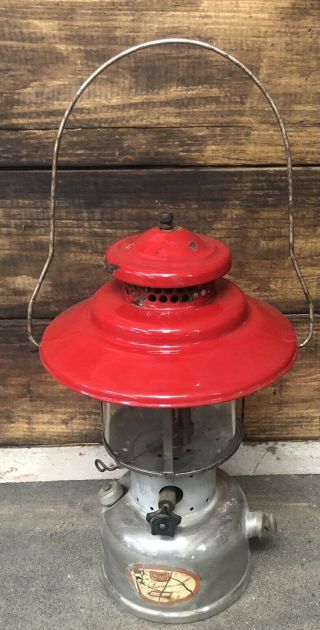 Vintage Red Sears Ted Williams Lantern 11/67 Model 476.  70200 No.  7114 2 Mantle