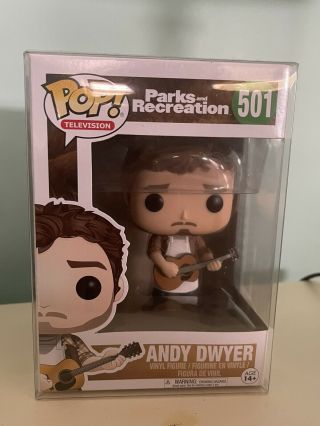 Funko Pop Television Parks And Recreation Andy Dwyer 501 W/ Protector