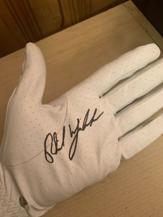 Golf Glove Signed By Phil Mickelson.