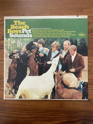 The Beach Boys Pet Sounds Og 1966 Mono Lp Vinyl Record Rare Capitol T 2458