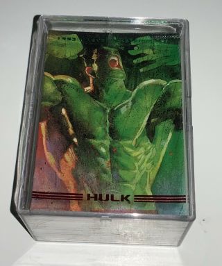 1993 Fleer Skybox Marvel Masterpieces Complete Trading Card Set (90)