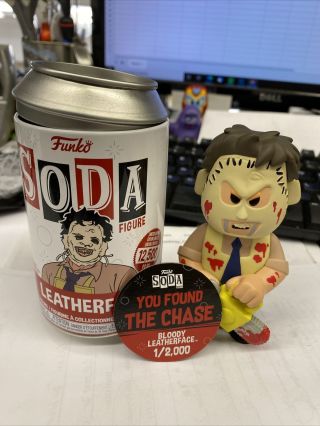 Bloody Leatherface Funko Pop Soda Chase Rare In Hand 1/2000