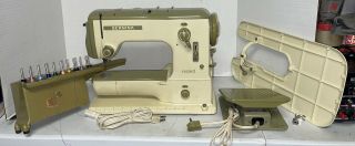 Vintage Bernina 530 - 2 Sewing Machine Switzerland,  Pedal & Case &