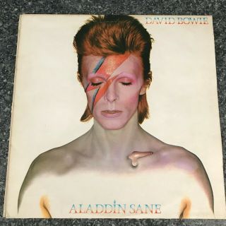 Lp David Bowie Aladdin Sane 1973 Uk 1st Press Non Gatefold Rca Rs 1001 Ex/ex