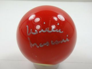 Willie Mosconi Signed Psa/dna Certified Authentic 3 Billiard Ball Autographed.