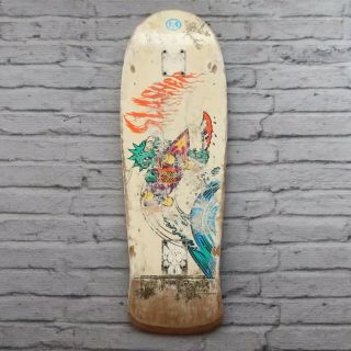 Vintage Santa Cruz Slasher Keith Meek Skateboard Deck Skate 80s
