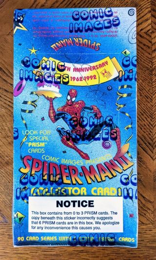 Spider - Man Ii 30th Anniversary Collector Cards Box Factory