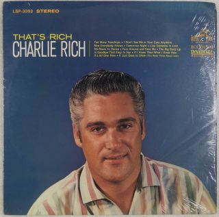 Charlie Rich: That’s Rich Us Rca Lsp - 3352 Shrink Rockabilly Country Lp Nm - Vinyl