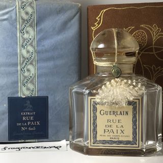 Guerlain Rue De La Paix Baccarat Quadrilobe Bottle Vintage,  And Rare