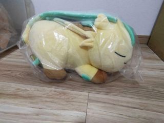 Leafia Leafeon Pokemon Center Plush Doll Toy Sleeping Big Stuffed