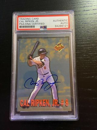 Cal Ripken Jr.  Psa/dna Certified Authentic Auto Card Orioles Signed Autograph