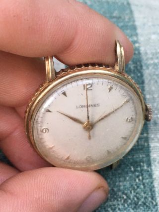 Vintage Longines Wristwatch.  14k Coin Edge Case.  Ref 5724.  Cal 23m.
