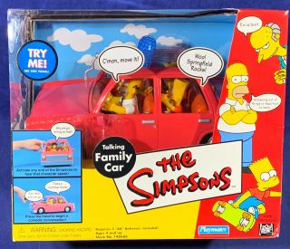 - Talking Family Car - Wos Simpsons Playmates Marge Homer Lisa Bart Maggie