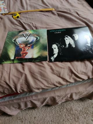 2 Van Halen ‎5150 Vinyl Lp Record 1986 And Ou812 Vg